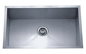 Håndlavet Undermonteret Rustfrit Stål 30 In. Single Basin Køkkenvask (HM3018)